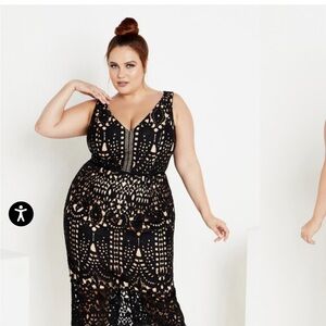 Plus 20 Elegant Black Lace Dress